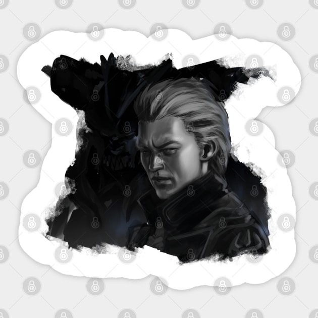 Vergil portrait Sticker by An_dre 2B